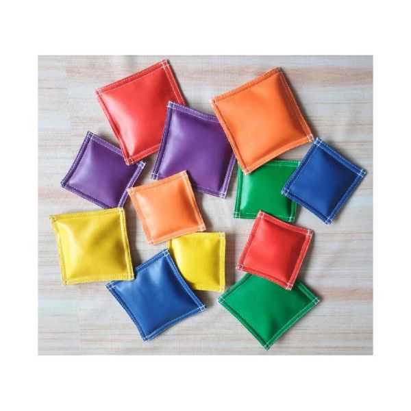 6色PVC方形豆袋