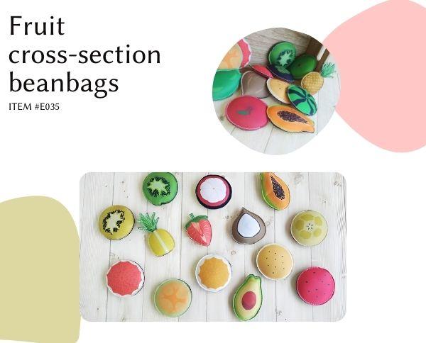 Fruit cross section beanbags