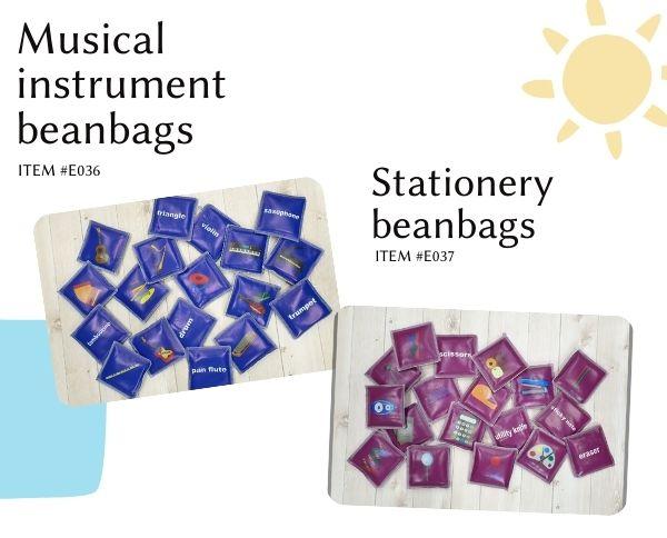 Musical instrument beanbags / Stationery beanbags