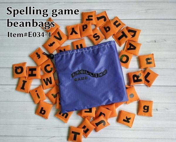 Spelling game beanbags set
